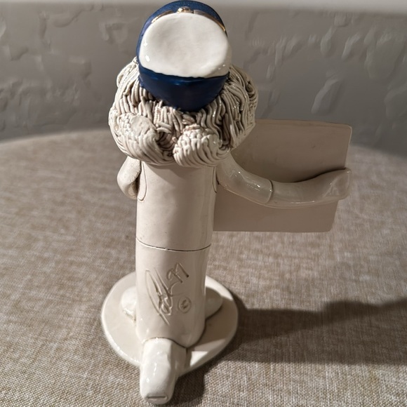 Tweeples World Flight Attendant White and Blue Safety Demo Figurine - MINT 6” - Picture 4 of 5